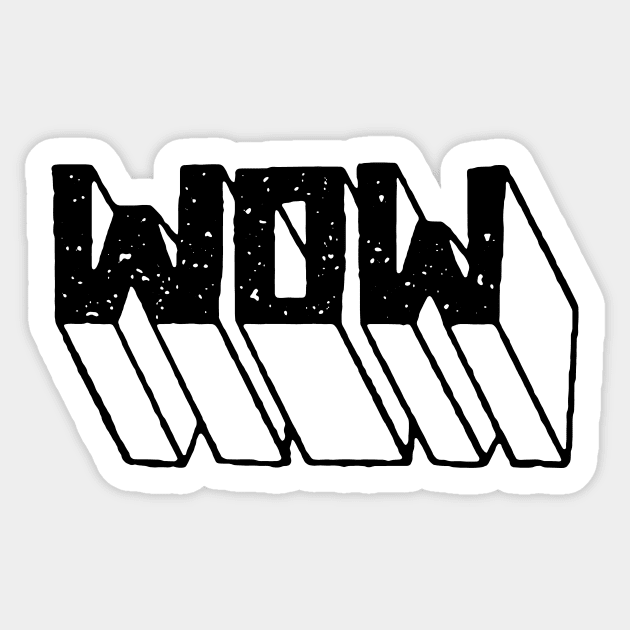 wow Sticker by MatthewTaylorWilson